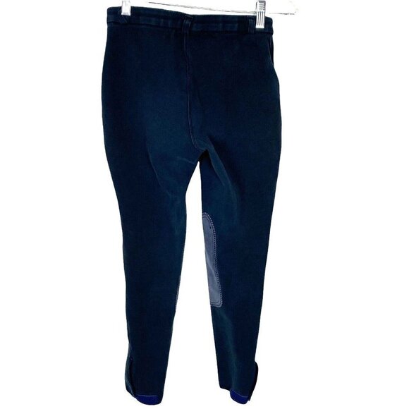 Equestrian ELT Riding Pants Leg Patches Horse Ladies Blue 24/XS 1-25 - Picture 2 of 9